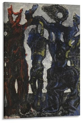 KOOHTAA Max Ernst La Horde Kunstposter Gemälde Poster Coole Kunstwerke Malerei Wandkunst Leinwanddrucke Hängendes Bild Poster 20 x 30 cm