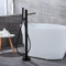XJTNLB Robinet Baignoire Ilot Noir Mitigeur Monocommande Douche avec Inverseur de Robinet Bain Douche Baignoire