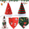 Scettar 2 Stücke Weihnachten Haustier Bandana Schal und 2 Stücke Weihnachtsmütze,Weihnachten Haustier Kostüm,Hund Halstuch für Kleine Mittelgroße Große Hunde Katzen (Weihnachten)