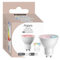 Aqara Lampadina LED T2 GU10 Thread/Zigbee, Bianco Regolabile (2000 K-9000 K), RGB con 16 Milioni di Colori, Equivalente 30 W, Matter, Compatibile con HomeKit, Alexa, Google e Altro