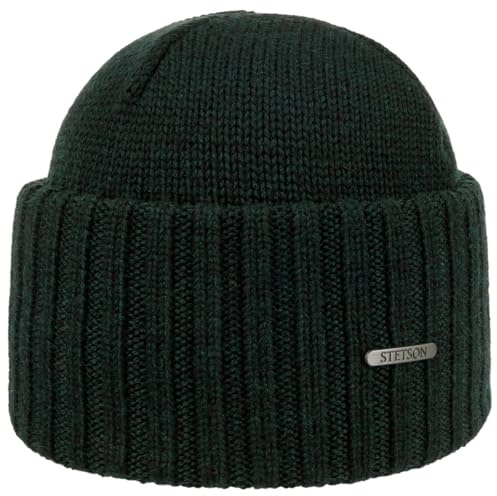 Stetson Northport Umschlagmütze einfarbig Made in Italy Damen Herren Herbst Winter