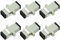 Sourcing Map 6 Pack Fiber Optic Coupler SC/UPC Multi-Mode Simplex Fiber Optical Cable Adapter for Network Internet