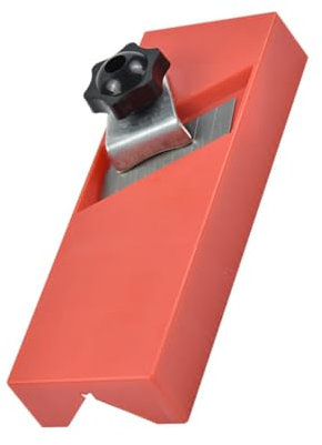 HOMSFOU 1 Pc Smusso pialla piallatrice pialla filo spessore Bordi finisch kit muro a secco pialla manuale per la lavorazione del legno utensile manuale da carpentiere 45# acciaio rosso