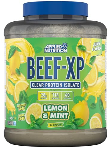 Applied Nutrition Beef XP – Klares Hydrolysiertes Beef Protein Isolate | Beef Protein Powder ohne Milchprodukte, Laktose (1.8kg, Lemon & Mint)