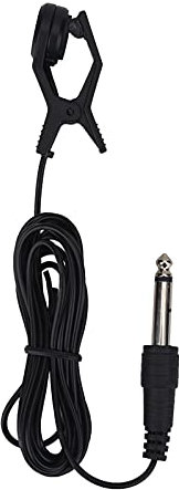 RASTKY Clip on Portable Pickup Microphone for Vocal Pick Up, Broad Timbre, Long Cable - for Tuner Instruments