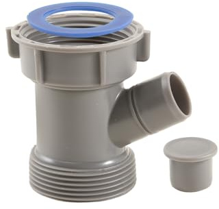 QruiLanTu Dishwasher Kitchen Waste Pipe Hose Adapter Wye, Kitchen Sink Pipe Tee Adapter Dishwasher Tailpiece Y-Shaped Strainer Male Female Thread Fitting,with Dishwasher Input（1set