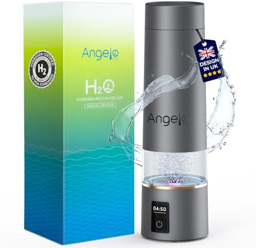 2025 Upgraded Hydrogen Water Bottle 6.0【 Authoritative Certified - 3000 PPB】Hydro Water Bottle 100% Leak Proof【8-Hour Hydrogen Lock】PEM/SPE Technology Produces Hydrogen Water with Purity of 99.99%