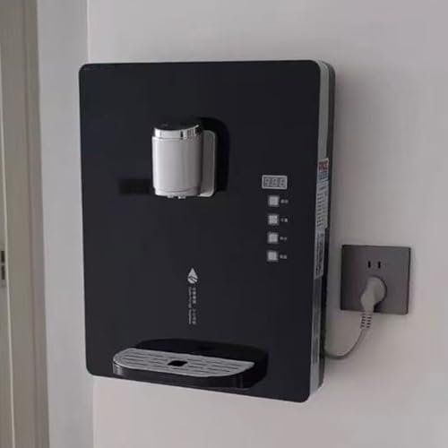 2200W Wall-Mounted Pipeline Machine, 30L/H Wall-Mounted Mains Fed Unit Water Dispenser, With Electronic Child Lock, Smart Touch Screen, 0.1-0.4MPa Water Inlet, Hot & Cold, for Office, Hotel, Canteens