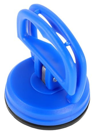 DINHEAROM Extractor De Abolladuras Ventosa Pequeña 5,7 Cm Azul, Herramienta para Quitar Abolladuras Coches, Uso Versátil Vidrio y Azulejos, Portátil para Reparación De Carrocerías