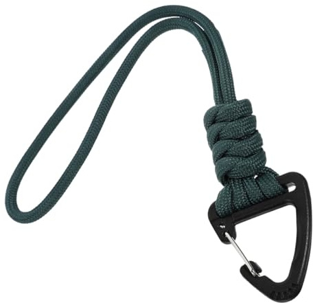 BESPORTBLE Dragonne Multifonctionnelle en Paracorde Polyester Mousqueton, Lanière Porte-Clés pour Clés et Appareil Photo, Rangement en Extérieur Activités Sportives