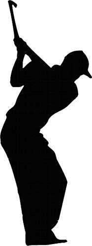 carstyling XXL Aufkleber Kontur Golfspieler