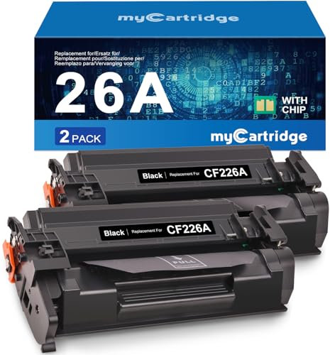 MYCARTRIDGE CF226A Toner Kompatibel für HP 26A für HP LaserJet Pro M402DN Toner für MFP M426FDN für CF226X CF226A (2 Schwarz)