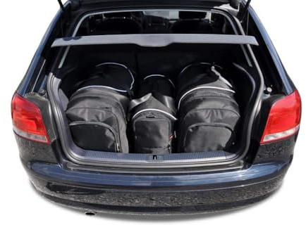 KJUST Dedizierte Kofferraumtaschen 3 stk kompatibel mit AUDI A3 8P 2003-2013