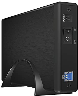 ICY BOX externes Gehäuse für 1x 3,5 Zoll Festplatte, USB 3.0 Anschluss (UASP), SATA-III (6 Gbit/s), Aluminium, IB-377U3