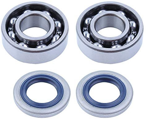 Haishine Kit di guarnizioni per guarnizioni con cuscinetti a sfera per alberi a gomiti per Husqvarna 51 55 254 257 262 357 359 Motosega 505275719, 738220225