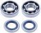 Haishine Kit di guarnizioni per guarnizioni con cuscinetti a sfera per alberi a gomiti per Husqvarna 51 55 254 257 262 357 359 Motosega 505275719, 738220225