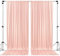 AK TRADING CO. Rideaux en Polyester de 3 m x 3 m avec Poches à Tringle, pour cérémonie de Mariage, fête, Maison, décoration de fenêtre – Rose pâle (DRAPE-12,7 x 25,4 cm)