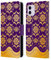 Head Case Designs Violett Modernes Barock Leder-Wallet-Hülle Kompatibel mit Apple iPhone 11