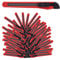 Relaxdays Cuttermesser 100er Set, sicheres Einrasten, 9mm Abbrechklingen, Messer für Kartons & Tapete, zum Basteln, rot