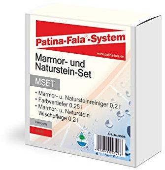 Patina-Fala MSET Marmor- und Naturstein Set für die Reinigung und Pflege von Marmor und Natursteinen