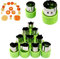 FYSL 12 Stück Fachmann Gemüse Ausstechformen, Plätzchen Ausstecher Set Edelstahl Ausstechformen für Kuchen, Keks, Sushi, Obst(12 Stile)