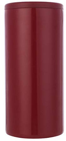 LIJUCAI 12 oz Skinny Can Cooler Bouteille de bière en Acier Inoxydable Cold Keeper Double paroi isolée Porte-Bouteille sous Vide Bar Accessoires, Bourgogne