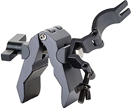 9.Solutions Python-Klemme mit 35 mm Rohrhalterung, 35 mm Rohrklemme, unabhängig drehbar, maximale Belastung: 20 kg, Silber, Klemmzange