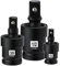 Mayouko 3PCS Impact Universal Joint Set, Swivel Socket Adapter Set, 1/4, 3/8, 1/2 Drive, CR-MO Impact Grade