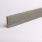 Leiste24 Dekor-Sockelleiste 60mm I Fußleiste 60 Höhe I stabiles MDF mit Dekor I Länge 2.600 mm I Bodenleiste mit integriertem Kabelkanal + Clipfräsung I Dekor Eiche Grau