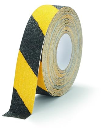 Durable Antirutschband grob DURALINE GRIP+ color, 50 mm x 15 m, zur Sicherung von Treppen, Rampen etc., gelb/schwarz, 1097130