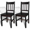 ZEYUAN Esszimmerstühle 2 STK Esszimmer Stühle, Essstühle, Dining Chairs, Armlehnstuhl, Schlafzimmerstuhl, Küchenstuhl, Küchensessel, Dunkelbraun Kiefernholz
