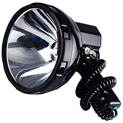 Projecteur de Recherche Haute Puissance 220 W 160 W lumière Forte Longue portée au xénon utilise Une Batterie 12 V/24 V pour la Chasse, la Voiture, Le Bateau, etc., Lampe de Poche à Gradation contin