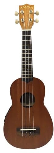 Kala Makala MK-SE Elektroakustische Sopran-Ukulele aus Mahagoni, satiniertes Finish