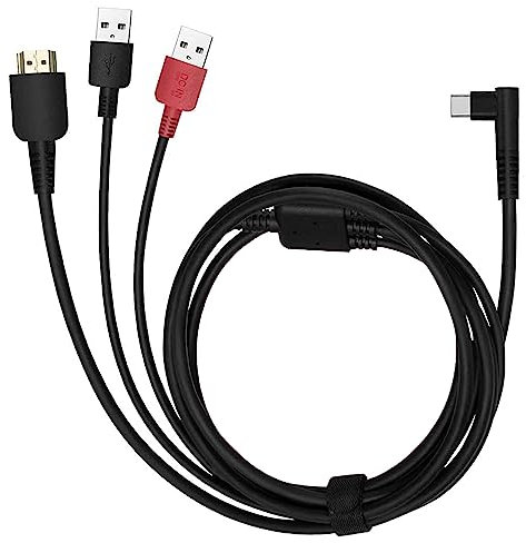 Spaseeba 3-in-1 Cable CB05A for HUION Graphics Drawing Tablet Display Kamvas 12, Kamvas 13, Kamvas 16 (2021) with HDMI, Type C, USB A