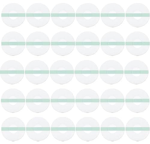 DAZISEN 30PCS Transparent Adhesive Patches - Freestyle Libre Sensor Covers Waterproof Breathable Sensor Patchs Glucose Monitor Patch for Swimming Bath