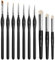 Golden Maple Miniature Paint Brushes Drybrush-10pcs Micro Detail Paint Brush Set, Small Fine Detail Brushes for Acrylic, Watercolors & Paint by Number, Citadel, Figurine, 40k