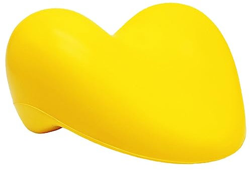 GLEAVI Badewannenkissen nackenkissen Nackendehnungskissen nackenstützkissen bürosessel gelbe Herzkissen Nackenmassagekissen Nackentraktionskissen Halswirbelsäule Kopfkissen Trainer