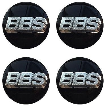 STREHN Auto Radnabenkappen für BBS 56MM Radnabenabdeckung Reifen Felgendeckel Aufkleber Nabenkappen Abzeichen Sticker Zubehör,C-Blackstyle