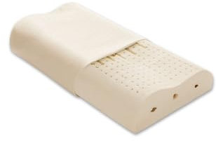 Hefel Kissenbezug für Naturlatex Nackenstützkissen Jerseybezug 100% Baumwolle 34 x 65 cm weiß