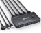 AOOCOO KVM Switch HDMI 2 puertos 8K@60Hz/4K@120Hz, KVM Switch para 2 ordenadores comparten 1 monitor y 3 concentradores USB 3.0, controlador de escritorio y cable USB incluido