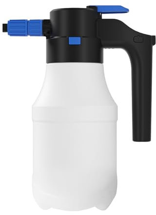 XQZMD Pulverizador eléctrico de espuma para coche, pulverizador de espuma alimentado por batería de 1,5 L para lavado de autos con recargable USB, generador de espuma inalámbrico para limpiar coches