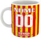 love print Tazza Tifoso Serie A in Ceramica Sport per Tifoso Calcio Lecce, Personalizzato con Nome e Numero