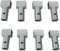 yelloo T-Verbinder Set 8 Stück Ersatzteil für Trampolin Trampolin Trampolin Elastische Verbindung der Struktur (8 lange Stecker)