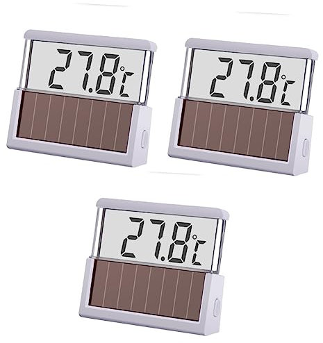 Yardwe 3St Wassertemperaturmesser aquarium thermometer aquarium termometro kleines Thermometer digital geführt digitales Thermometer angelrolle ABS-Thermometer Aquariumthermometer LED