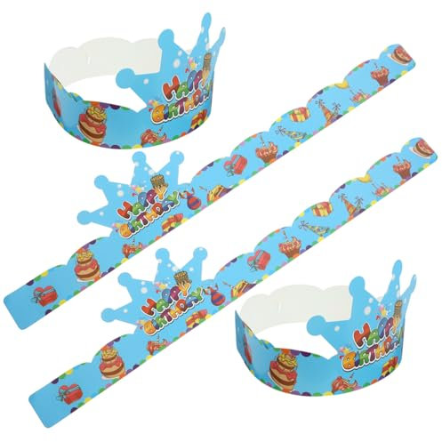 PHENOFICE 50stücke Kindergeburtstags-hüte Krone Aus Papier Für Geburtstagsfeiern Prinzen Und Prinzessinnen-hüte Party-kopfbedeckungen Für Kreative Fotos Und Unvergessliche Momente