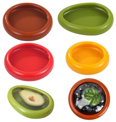 volumoon 4 Piezas Aguacate Saver Holder, Soportes para Tomates, Contenedores de Almacenamiento de Frutas y Verduras, Caja para Frutas, Aguacate Titular, Contenedor de Limones Frescos