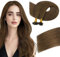 Easyouth Keratin Echthaar Bondings Hot Fusion Extensions Bonding Braun 40 cm 50g/50Stück Pre Bonded Fusion Hair Haarverlangerung #4