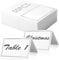 50 Stück Tischkarten blanko,GeeRic als Platzkarten, Namenskarten,platzkarten hochzeit,namensschilder hochzeit,Für Hochzeit, Kommunion, Geburtstag, Festival, Party,Taufe (9x10cm)