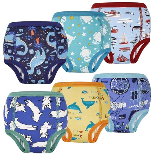 FLYISH DIRECT Baby Töpfchen Trainingshose, Kinder Töpfchentraining Unterwäsche für Jungen und Mädchen, Kleinkind Töpfchen-Trainingshosen, 150/8T