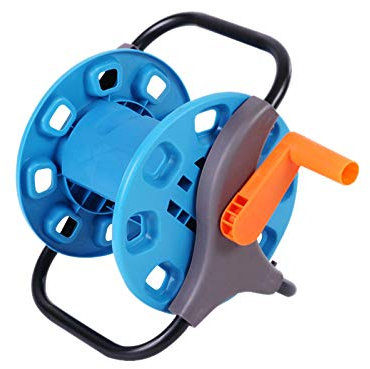 Contencinty Enrouleur de tuyau d'arrosage portable de 20 m pour le jardin, le stockage de tuyau de lavage de voiture, support d'outils d'enroulement